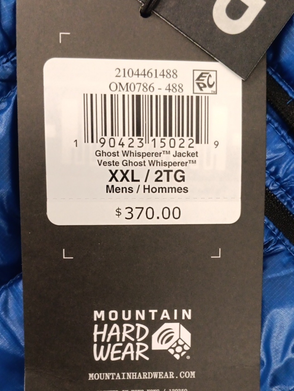 Mountain Hardwear Ghost Whisperer Jacket - Blue